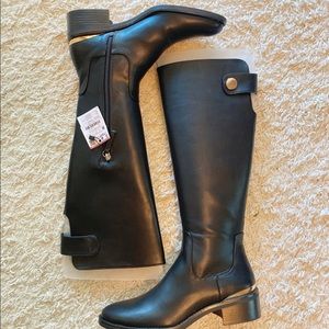 Zara black riding boots